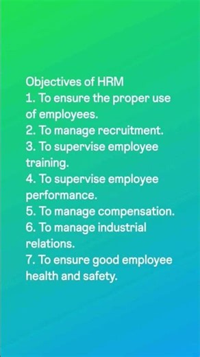 Objectives of Human Resource Management | Learn HRM with @HrmWithClement #HRM #hrbasics #HRFacts