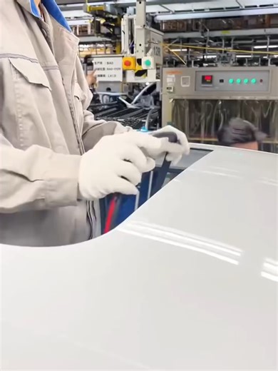 Installing Panoramic Roof Rubber at a Car Factory