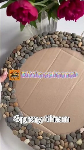 DIY Luxury Mirror from Cardboard & Stones 🪞✨#DIY #HomeDecor #LuxuryDecor #CraftIdeas #HomeDesign