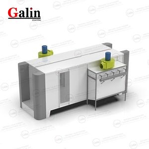 [Hot Item] Industrial Electric Powder Coating Spray Booth / Room with 2 Windows