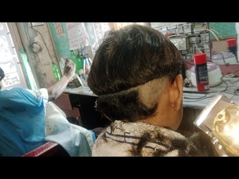 girl head shave/ girl nape shave / girl hair cutting/ ladies head shaving #headshave #napeshave