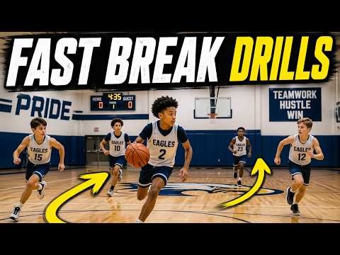 2 FAST BREAK DRILLS to Make Your Team Play FASTER!