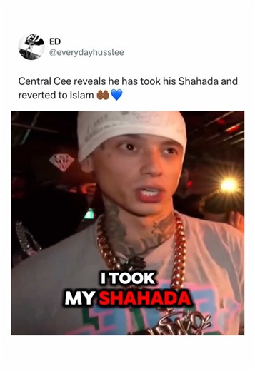 Central Cee reveals on stream that he has took his Shahada and reverted to Islam @CentralCee 🤲🏾💙 #excellent #fyp #islam #centralcee #plaqueboymax *Post is strictly for journalistic purposes only*