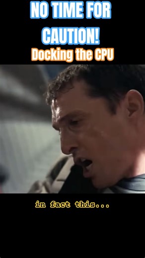 NO TIME FOR CAUTION! - Docking the CPU! #shorts #pcbuild