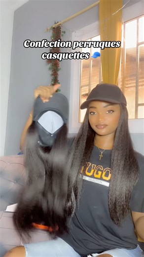 Essayons cette petit création casquette 🧢 #tutorials #braids #braidstyles #perruque #confection