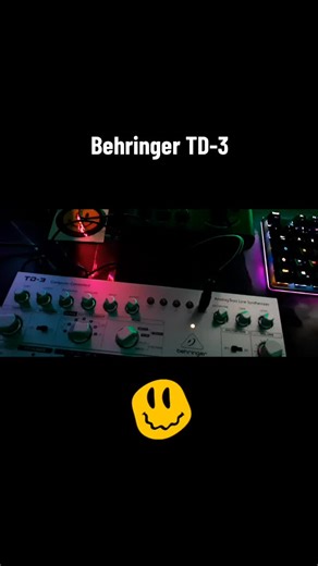 Short jam session on the Behringer TD-3 analog bassline synth. #rave #ravetok #dj #producertok #synth #synthtok #techno #house
