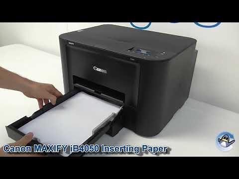 Canon MAXIFY iB4050: How to Insert Paper into Trays