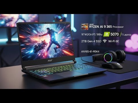 Acer Nitro 16S AI Gaming Laptop Review | Ultimate Valentine’s Day Power Laptop 💘🎮