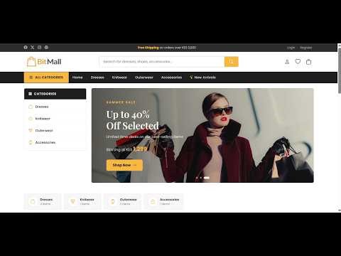 Modern | Online Shopping Website and E-commerce System