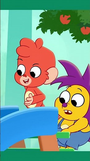 Going down the slide at the playground #baboo #shorts #dinosaur