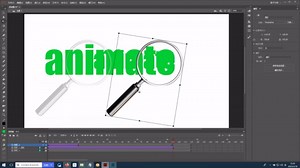 AN 动画实例：放大镜效果动画，animate动画教程