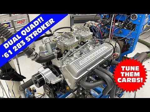 HOW TO: DUAL-QUAD 283 STROKER CORVETTE MOTOR. FULL DYNO RUNS, RESULTS AND CARB TUNING. WILL IT WORK?
