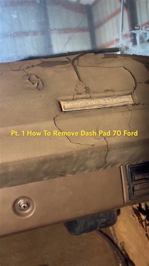 How To Remove A Dash Pad 70 Ford. #1stcar #mechanic #dyi #burnout #wrench