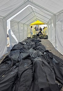 Nearly 400 human corpses found piled high at 'secret crematorium' near Mexico-US border