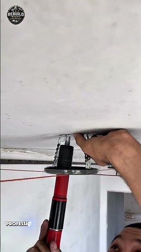 Perfect Ceiling Light Mount Installation 💡🔧 #Construction #DIY #Ceiling