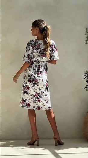 Pink Floral Maternity Dress Try-On 🌸 Renee Dress | Cutest Bump-Friendly Summer Look