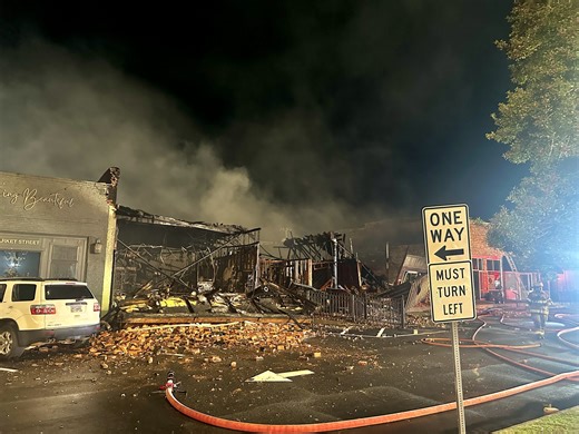 Fire on Market Street Destroys Businesses in Downtown Barnesville - Barnesville Buzz