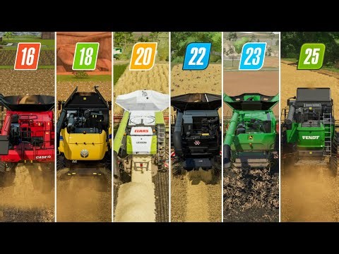 Fs16 Vs Fs18 Vs Fs20 Vs Fs22 Vs Fs23 Vs Fs25 | Check Harvester Dust | Timelapse