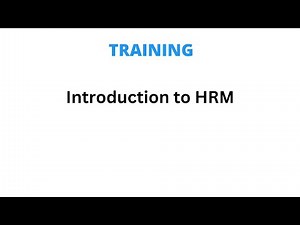 Introduction to Human Resource Management
