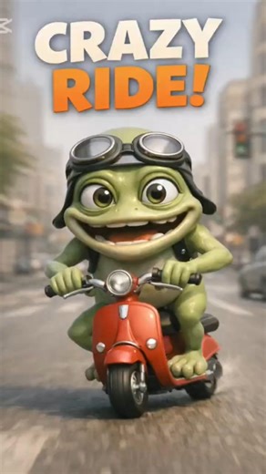 Crazy Frog Crazy Scooter Ride! 🛵🐸 | Funny Shorts
