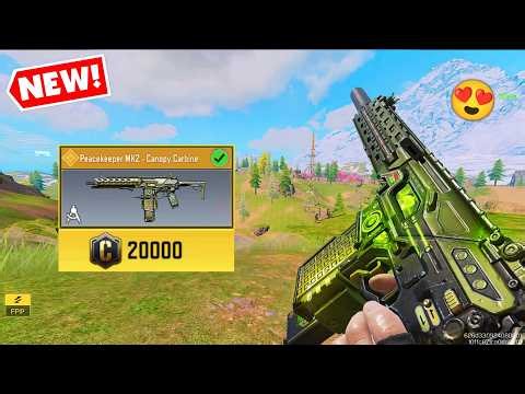 *NEW* 20000 CREDIT PEACEKEEPER MK2 - CANOPY CARBINE 😍 IN COD MOBILE