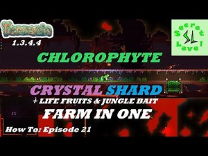 Terraria 1.3.4.4 HOW TO | Build a Chlorophyte + Crystal Shard Farm | Episode 21
