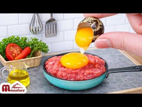 🥩 So Juicy Mini Roast Beef Classic Grilled Sandwich Recipe | ASMR Cooking Mini Food