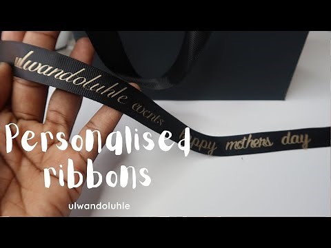 Personalised ribbons | Cricut Maker |