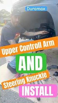 Upper Control Arm & Steering Knuckle Install #duramax #mechanic #diy