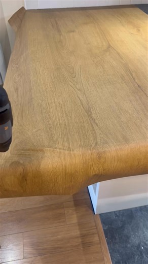 KITCHEN WORKTOP VINYL WRAP 🔥 #kitchenwrap #kitchenwrapping #homedecor #kitchendesign #smallbusiness #asmr | Bathroom Fixtures