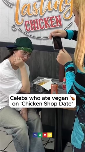 Celebs Who Ate Vegan on 'Chicken Shop Date' And yes Elmo said he doesn't eat chickens because he has friends who are chickens 😭 | Plant Based News