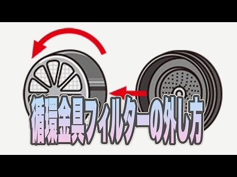 循環金具フィルターの外し方