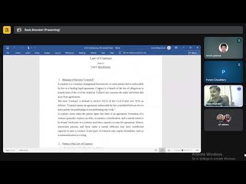 Law of Contract_LLB First Year by Rasis Bhandari (Part-1)