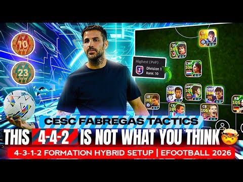 Cesc Fàbregas’ 4-4-2 Is Not What You Think 😮‍🔥 | 4-3-1-2 Hybrid Setup | eFootball 2026