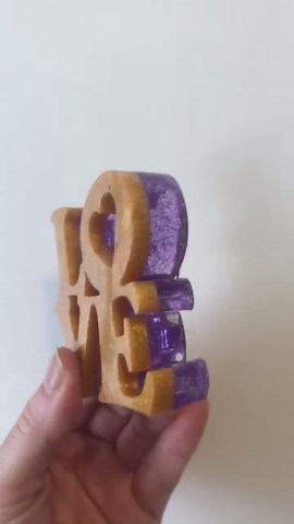 LOVE Sign, Keychain, Magnet, Paper Weight. Made in Resin. - Etsy