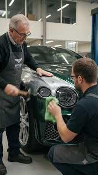 Bentley Continental GT Restoration 🔥 Abandoned Rusted Car to Luxury Beast #Shorts