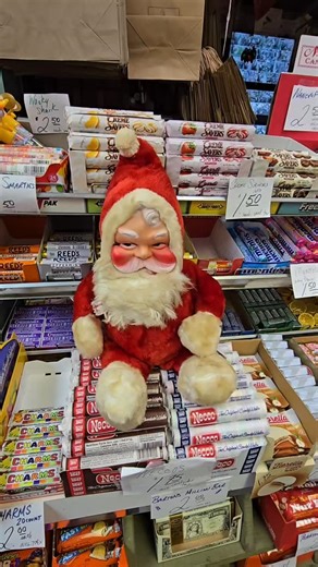 Direct message us on Facebook - Grey Barn Antiques- or on Instagram - grey.barn - to purchase this vintage musical 18" tall Santa 🎅 $36.00 - yes, we absolutely can ship Santa! #greybarnantiques #vintagerubberfacesanta #vintagechristmas #yesweship | Grey Barn Antiques