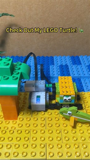 Will My LEGO Turtle Bite My Hand? 🐢 | Fun LEGO Engineering & Coding