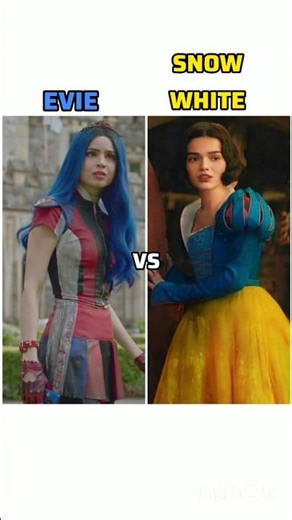 Evie vs Snow White #disney #snowwhite #rachelzegler #descendants