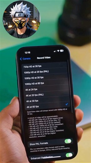 iPhone Video Quality Boost 🚀 4K 60FPS #iphone #tricks #ytshorts #ytviral
