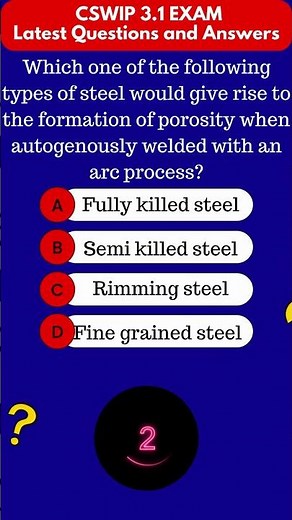 Q24. Latest CSWIP 3.1- 10 Year Renewal Exam #Questions and Answers 2023 #shorts #feedshorts