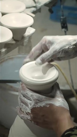 The Secret to Perfect Chinese Porcelain 🏺✨ #Pottery #ASMR