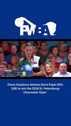 215K views · 857 reactions | Today, we take a look back at the 2018 PWBA St. Petersburg- Clearwater Open! Diana Zavjalova was locked in and defeated Daria Pajak (201-158) to win the 2018 PWBA St. Petersburg-Clearwater Open! #PWBATour #BowlFearless #Reels | Professional Women's Bowling Association - PWBA | Facebook