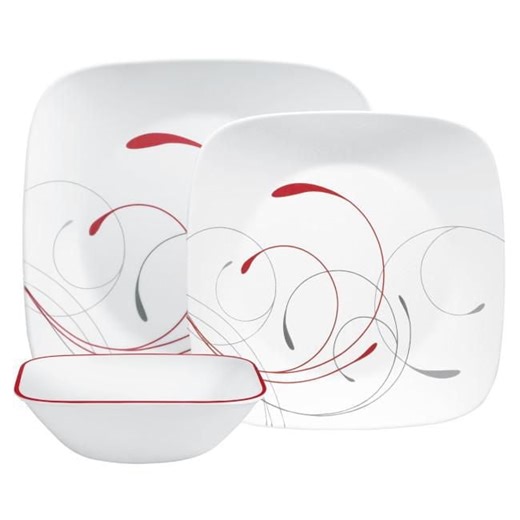 Corelle Splendor Square 12-Piece Glass Dinnerware Set (Service for 4), Corelle® 12pc set - Walmart.ca