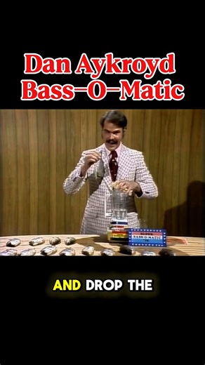 Dan Aykroyd’s hilarious Bass-O-Matic 76’ has the been one of the most absurd mock commercials in SNL history. #SNL #comedy #comedians #danaykroyd #1970s #classicomedy #lovegilda #television | Love Gilda