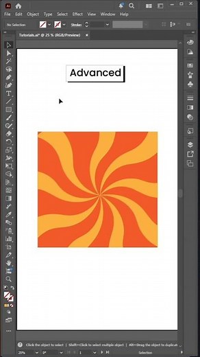Transform Your Designs With This Swirl Sun Ray Effect #illustrator #tutorial #design