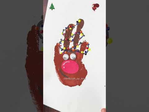 Christmas Handprint Craft Ideas || art&craft_by_anu || Christmas Time