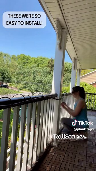 RailScapes™️ are a snap to install. After cutting the bumpers and wrapping them around the hooks (that’s the hardest part) you just hook and flex them into place. I designed them for easy install and vertical gardening. I hope you like them and check out the shop. #diy #diyproject #diygarden #garden #planting #plants #planttok #plantsoftiktok #summer