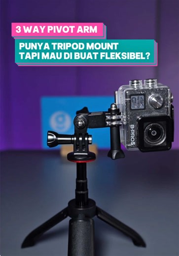 Pivot Arm with Knob Adjustable 3 Way for Xiaomi Yi / GoPro / Brica 📸 #pivotarm #adjustable #actioncam #knob #arm