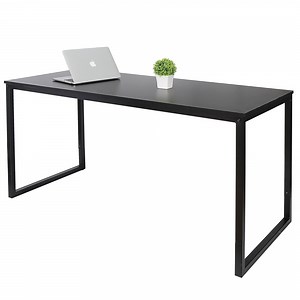 ZenSports 55 inch Large Computer Desk Home Office MDF Writing Desk Adult Workstation Black